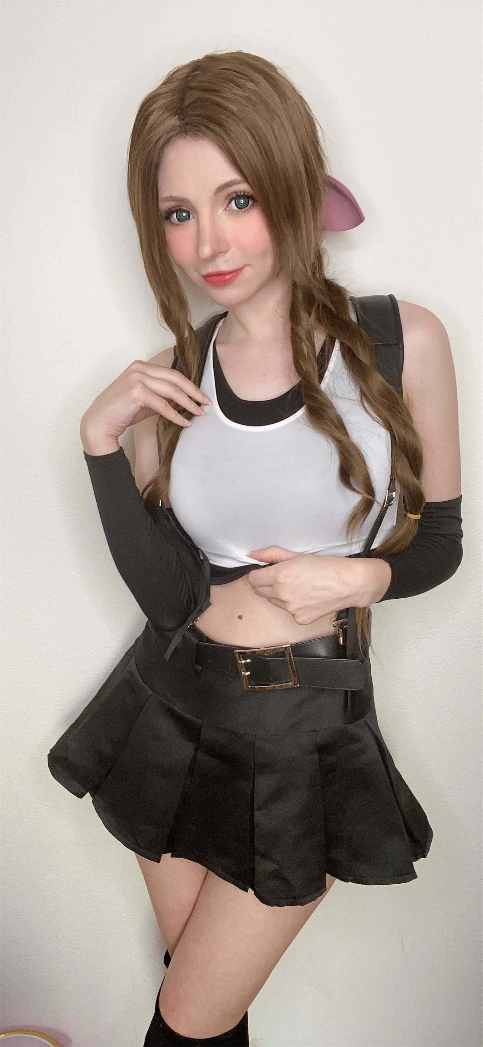 cos Peach milky - Aerith Tifa Swap(24)